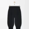 Shorts aus Stretch-Viskosemischung Schwarz