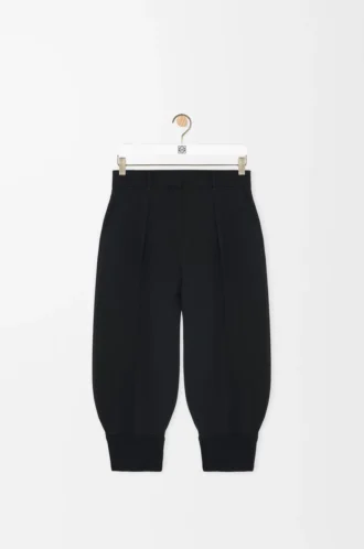 Shorts aus Stretch-Viskosemischung Schwarz