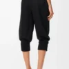 Shorts aus Stretch-Viskosemischung Schwarz