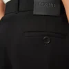 Shorts aus Stretch-Viskosemischung Schwarz