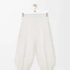 Shorts aus Stretch-Viskosemischung Weiß