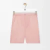 Shorts aus Wolle in Korallenrot