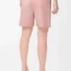 Shorts aus Wolle in Korallenrot