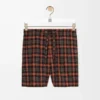 Shorts aus Wollmischung Orange/Schwarz