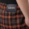 Shorts aus Wollmischung Orange/Schwarz