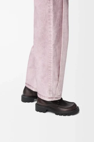 Sierra Combat-Stiefelette aus gebürstetem Kalbsleder Dunkelbraun