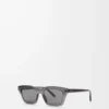 Sigma Slim Sonnenbrille Transparent Grau/Schwarz