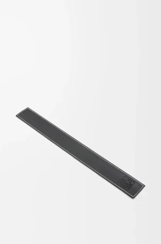 Slap-Armband aus Kalbsleder in Schwarz