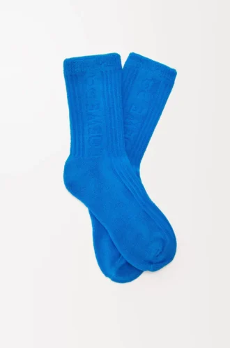 Socken aus Baumwolle Blau