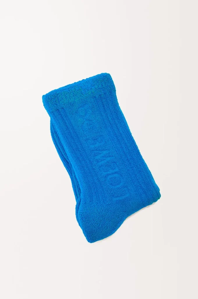 Socken aus Baumwolle Blau