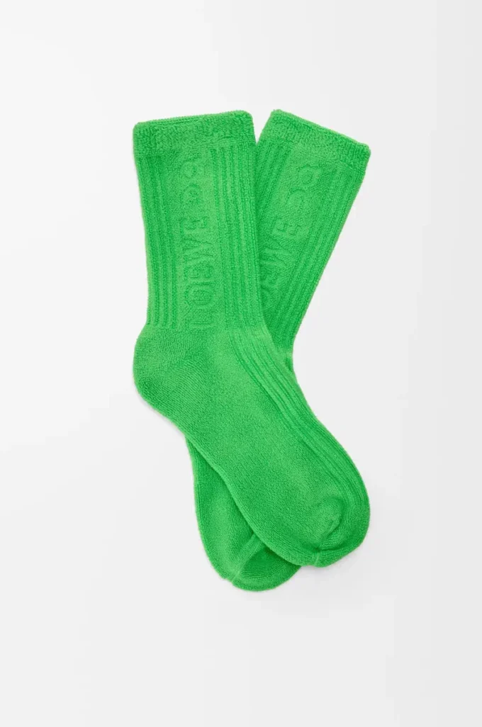 Socken aus Baumwolle Grün