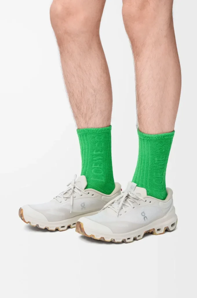 Socken aus Baumwolle Grün