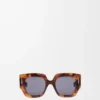 Square Screen Sonnenbrille Havanna