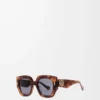 Square Screen Sonnenbrille Havanna