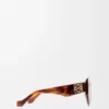 Square Screen Sonnenbrille Havanna