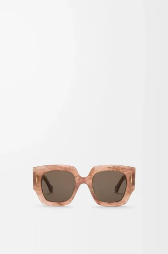 Square Screen Sonnenbrille Marble Dark Pink