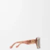 Square Screen Sonnenbrille Marble Dark Pink