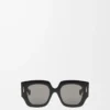 Square Screen Sonnenbrille Schwarz