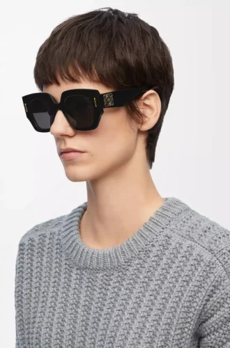 Square Screen Sonnenbrille Schwarz