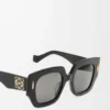 Square Screen Sonnenbrille Schwarz