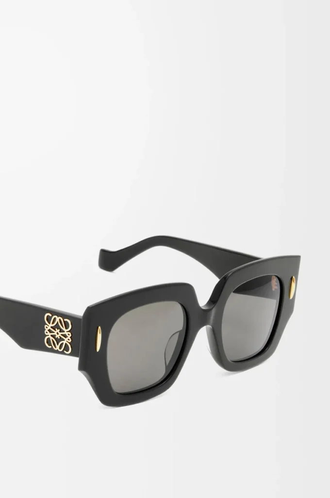 Square Screen Sonnenbrille Schwarz