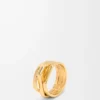 Stapelring aus Sterlingsilber Gold
