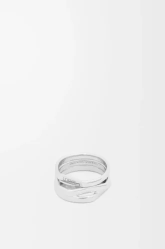 Stapelring aus Sterlingsilber Silber