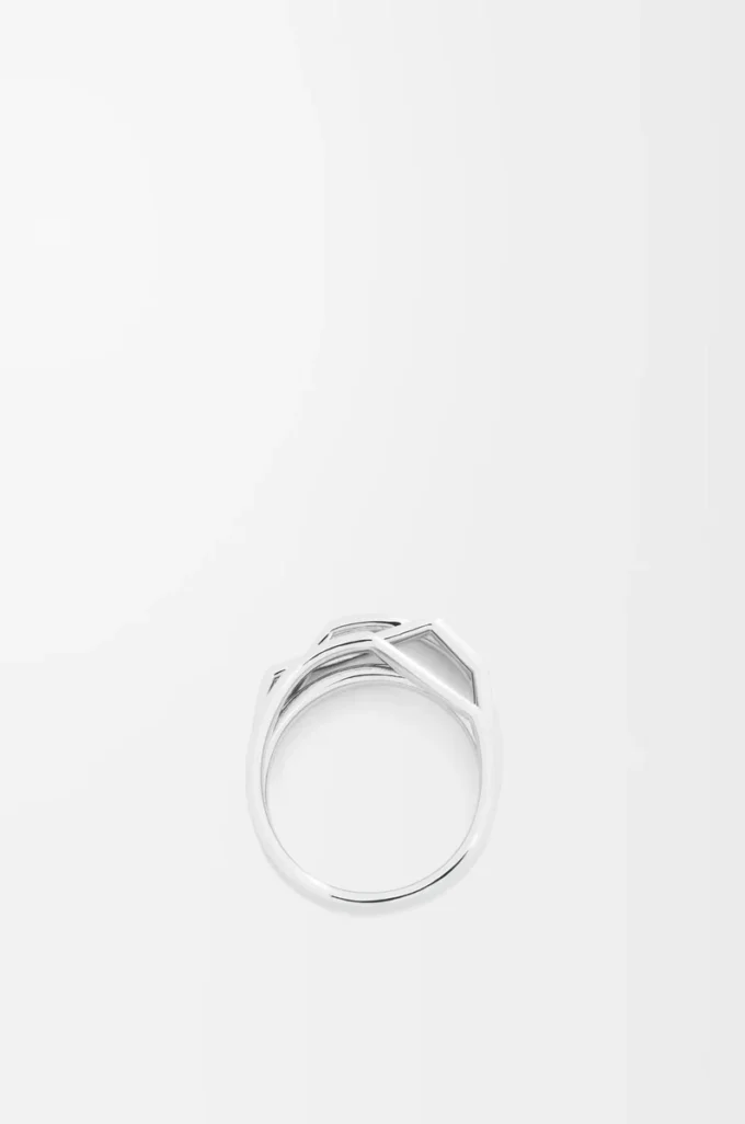 Stapelring aus Sterlingsilber Silber