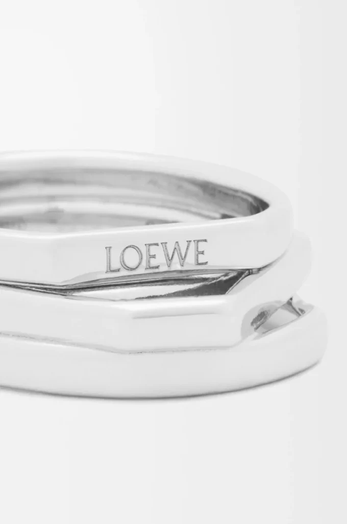 Stapelring aus Sterlingsilber Silber