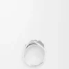 Stapelring aus Sterlingsilber und Emaille Silber/Blau