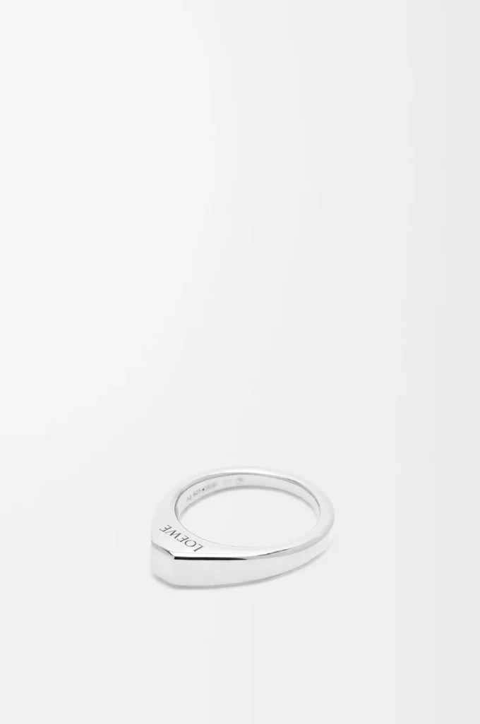 Steigbügelring aus Sterlingsilber Silber