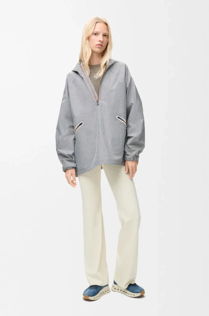 Storm Anorak aus technischem Shell-Material Beige/Blau