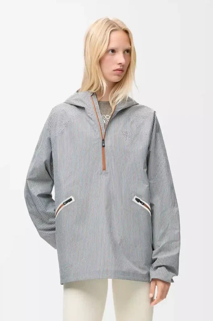 Storm Anorak aus technischem Shell-Material Beige/Blau
