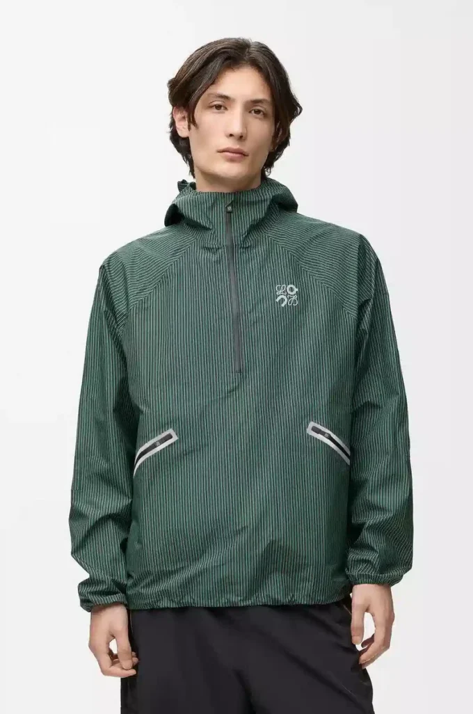 Storm Anorak aus technischem Shell-Material Grün/Schwarz