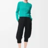 Strickjacke aus Baumwolle in Türkis
