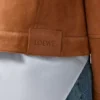 Strickjacke aus Toffeefarbenem Lammfell