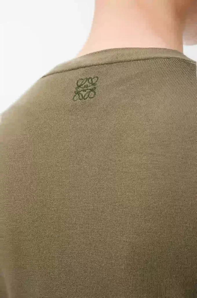 Strickjacke aus Wolle Grün/Khakigrün