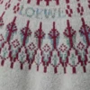 Strickjacke aus Wollmischung Hellgrau/Mehrfarbig