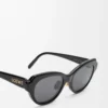 Swan Slim Sonnenbrille Schwarz
