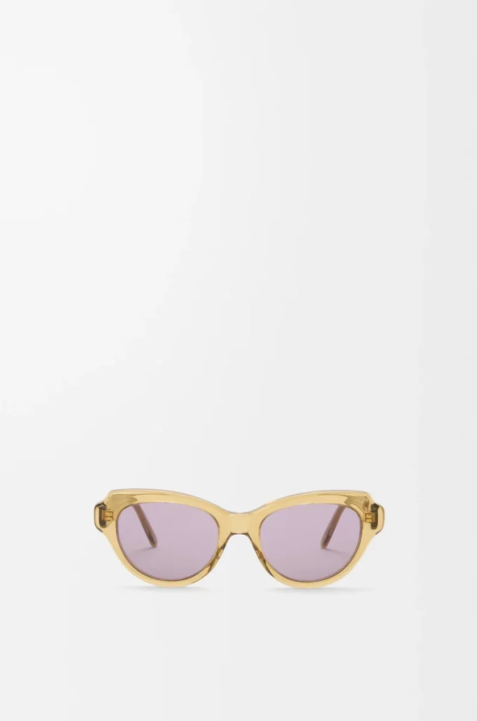 Swan Slim Sonnenbrille Transparent Olive