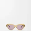 Swan Slim Sonnenbrille Transparent Olive