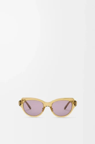 Swan Slim Sonnenbrille Transparent Olive