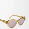 Swan Slim Sonnenbrille Transparent Olive