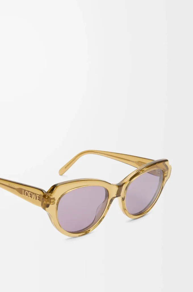 Swan Slim Sonnenbrille Transparent Olive