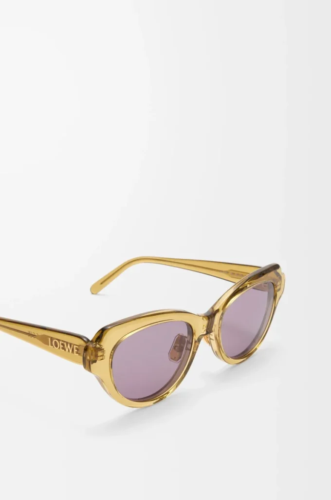 Swan Slim Sonnenbrille Transparent Olive