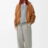 Sweatshirt aus Baumwolle in Grau meliert