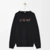 Sweatshirt in regulärer Passform aus Baumwolle Schwarz