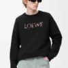 Sweatshirt in regulärer Passform aus Baumwolle Schwarz