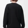 Sweatshirt in regulärer Passform aus Baumwolle Schwarz