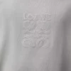 T-Shirt aus Baumwolle in hellgrau mit lockerer Passform